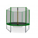Aga SPORT PRO Trampolin 220 cm Dunkelgrün + Schutznetz