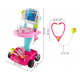 Medizinischer Wagen mit EKG-Untersuchung rosa ISO 8245