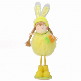 Dekoracja do postawienia wielkanocna materiałowa dziewczynka
