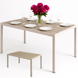 Stół aluminiowy ogrodowy - prostokątny