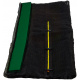 Aga-Schutznetz 366 cm für 8 Stangen Schwarzes Netz / Dunkelgrün