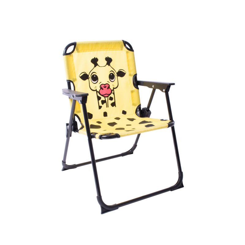 Linder Exclusiv Campingstuhl für Kinder Klappstuhl Gartenstuhl Kind Klappsessel Kinderklappstuhl Gelb