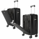 Aga Travel Handgepäck, Reisekoffer MR4671 Schwarz, Hartschale, TSA, 4 Rollen, Teleskopgriff