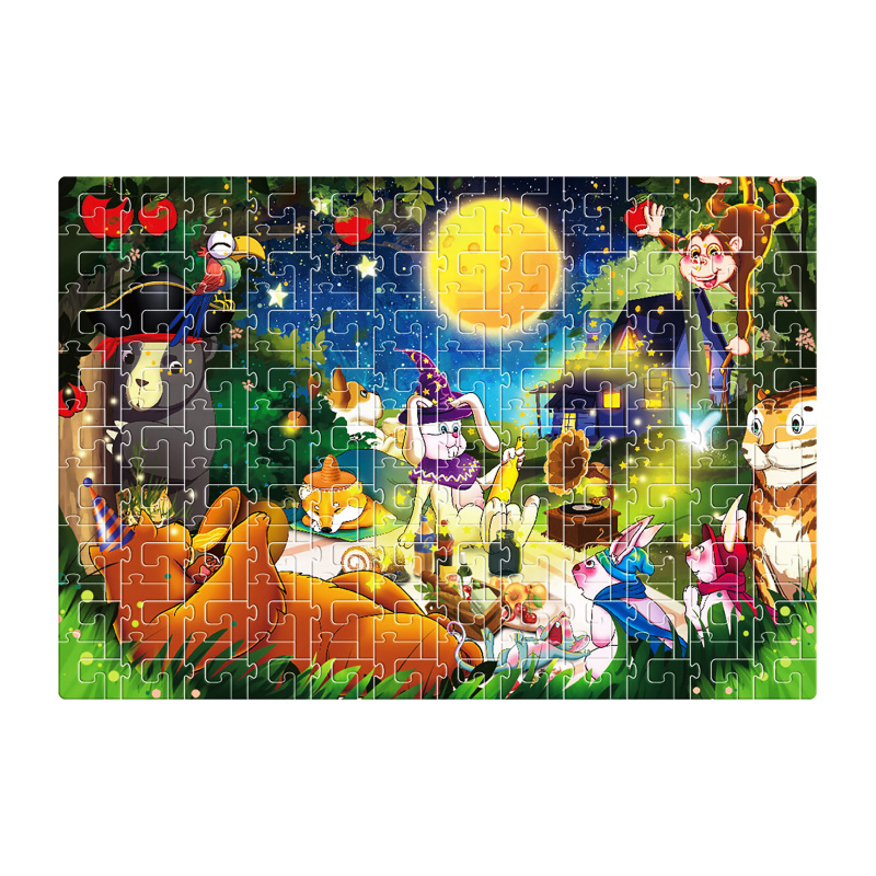 Aga4Kids Kinderpuzzle Tiere im Wald 216 Szt.