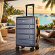 Handgepäck, Aluminium Koffer MR4678 Dunkelblau, Teleskopgriff, TSA, 4 Rollen, Aluminium Hartschale