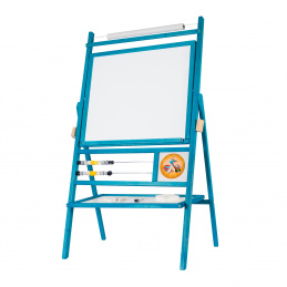 Aga4Kids Doppelseitige Kindertafel mit Papierrolle BIG BLUE TPB