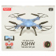 Dron RC Syma X5HW 2,4GHz Kamera Wi-Fi niebieski