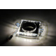 BERGE Pendelleuchte Deckenleuchte Deckenstrahler  BRG70446 - quadratischer Spiegel + LED-Streifen 3W neutralweiß