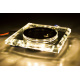 BERGE Pendelleuchte Deckenstrahler  Deckenleuchte  BRG71019 nicht schwenkbar - GU10 - quadratisch + LED-Streifen 3W warmweiß