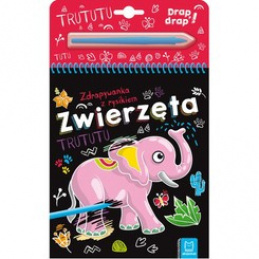 Kolorowa zdrapywanka z rysikiem. Zwierzeta. KS0653 uniwersalny