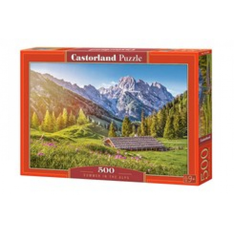 CASTORLAND Puzzle 500 Teile - Sommer in den Alpen