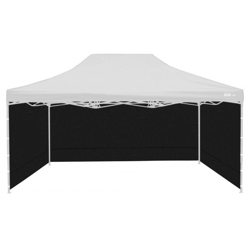 Aga Seitenwand zum Verkaufsstand 3x4,5m Schwarz