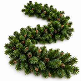 Aga Weihnachtsgirlande mit Tannenzapfen 270 cm