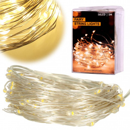 Aga LED-Dekodraht 5m 50 LED Warmweiß