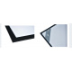 LED-Panel Deckenlampe Deckenleuchte schwarz 60 x 60cm - 50W - 4700Lm - neutralweiß