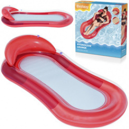 Bestway Dmuchany materac z siatką Leżanka wodna CZERWNONA 160cm 43103 uniwersalny