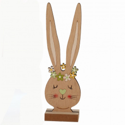 Drewniany zajączek do postawienia wielkanocny