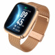 Garett GRC STYLE Smartwatch Gold mit goldenem Stahlarmband