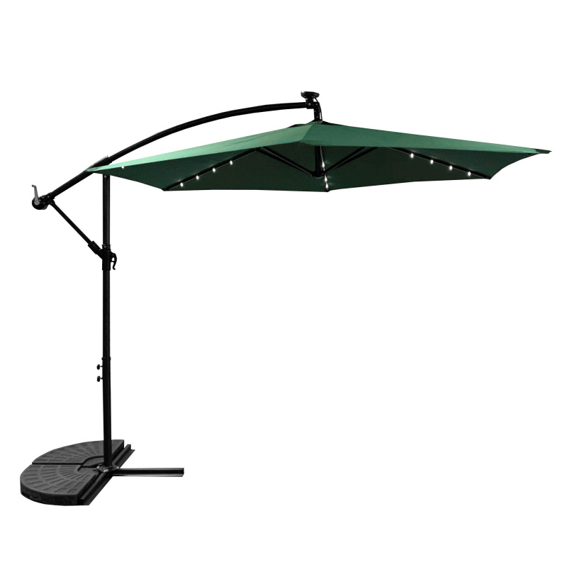 Aga LED Sonnenschirm 300 cm Dunkelblau