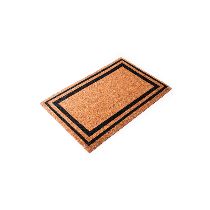 Linder Exclusiv Fußmatte aus Kokosfaser 45x75 cm Schwarz