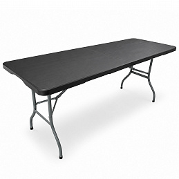 Aga Garten Klapptisch 180x74x74 cm Schwarz
