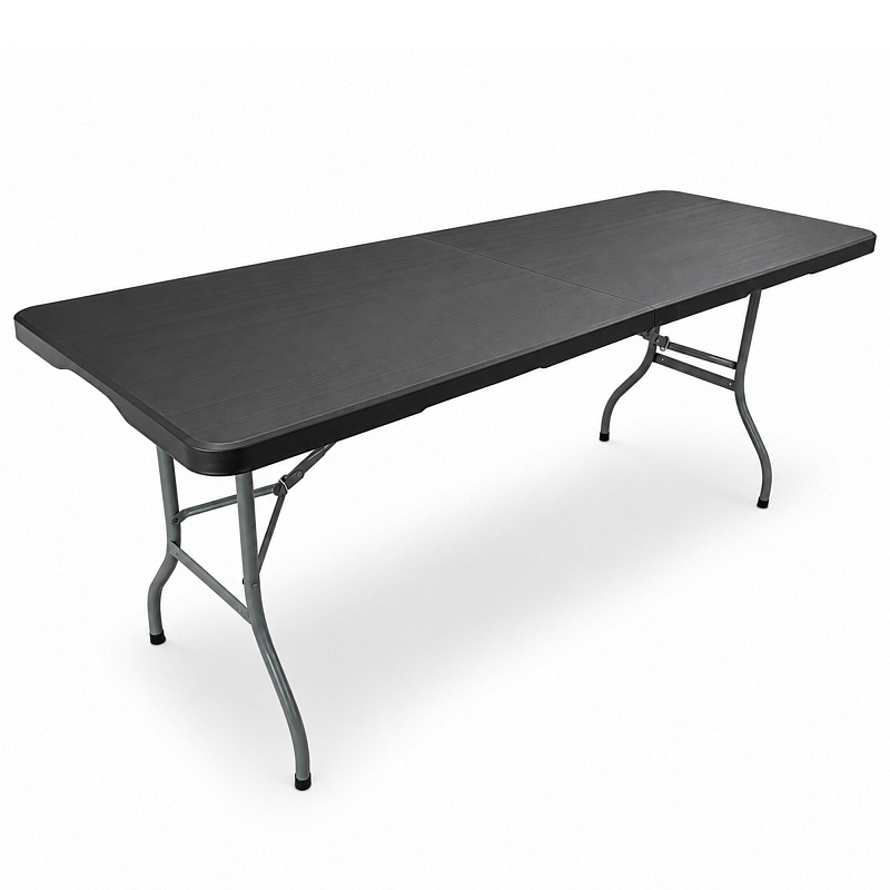 Aga Garten Klapptisch 180x74x74 cm Schwarz