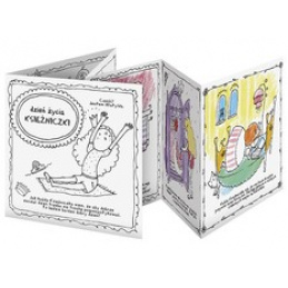 Książeczka harmonijka do kolorowania - Dzień z życia księżniczki 5l+ MONUMI uniwersalny