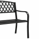 Aga Gartenbank Metall, 2-Sitzer Sitzbank, Parkbank bis 240kg belastbar, Terrassenbank für Garten, Balkon und Terrasse MR2004 127x60x87cm