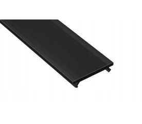 PMMA-Abdeckung für LED-Profil A, B, C, D, Y, Z - 1m - schwarz
