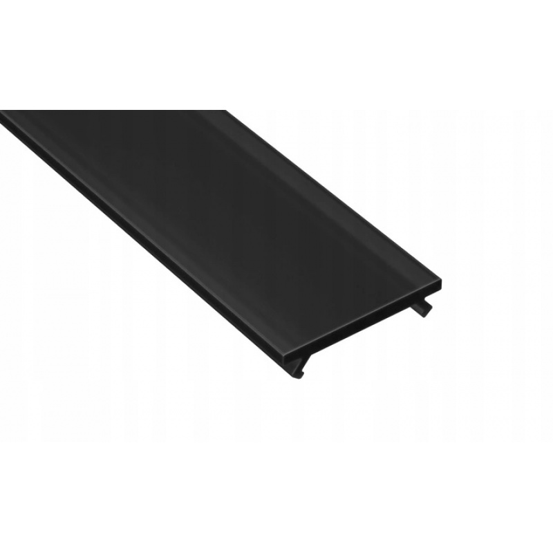 PMMA-Abdeckung für LED-Profil A, B, C, D, Y, Z - 1m - schwarz