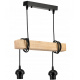 Závěsné stropní svítidlo LED dřevěný trám 2xE27 Wooden Ball Lustr