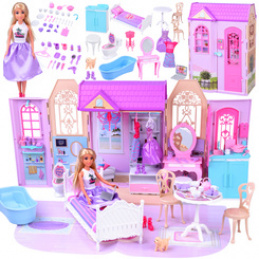 Rozkładany domek dla lalki walizka mebelki + lalka Anlily ZA5694 uniwersalny Rozkładany domek dla lalki walizka mebelki + lalka Anlily ZA5694 uniwersalny