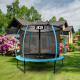 Aga SPORT EXCLUSIVE Trampolin,180 cm 6 ft Hellblau + Schutznetz