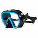 Aga Tauchset Maske und Schnorchel M8+S6 Schwarz/Blau