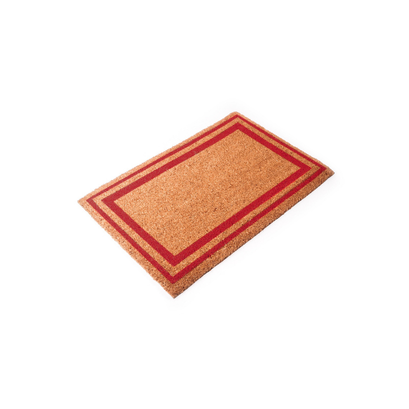 Linder Exclusiv Fußmatte aus Kokosfaser 45x75 cm Rot
