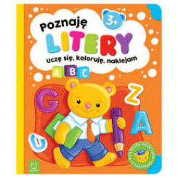 Aksjomat Poznaję litery. Uczę się, koloruję, naklejam. 3+ KS0978 uniwersalny