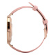 Garett Verona Smartwatch Gold mit rosa Lederarmband