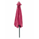 Linder Exclusiv Kippbarer Sonnenschirm, Gartenschirm Ø 250 cm,mit Kurbelmechanismus, Rot
