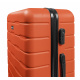 Aga Travel Kofferset Reisekofferset, Hartschalenkoffer, Doppelgriff mit Zahlenschloss, Koffer auf Rollen 3tgl Reisekoffer auf 4 Rollen MR4658 Braun