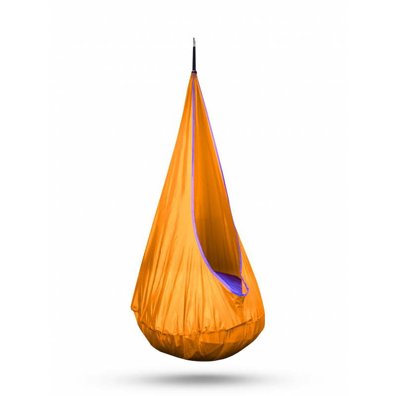 Aga Hängehöhle, Hängesessel, Hängematte Outdoor, Hängesack, Orange / Violett