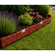 Linder Exclusiv Gartenpalisade mit solarer LED-Beleuchtung Ziegelrot