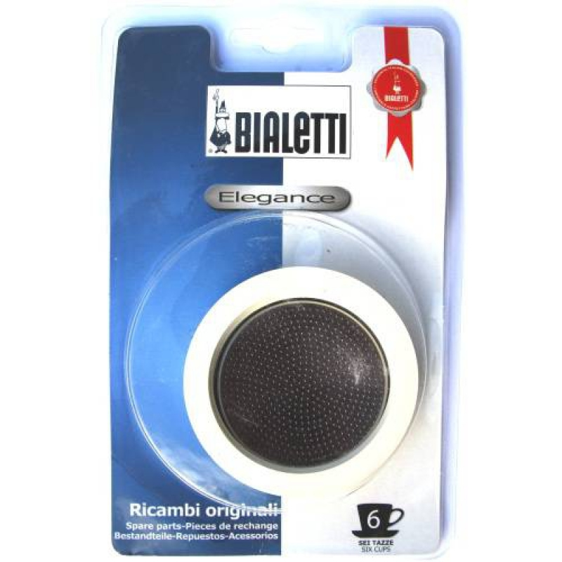 3 Gummidichtungen + 1 Sieb für Kaffeemaschinen aus Edelstahl - Bialetti - Bialetti