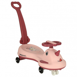 LED Swing FIX S1 gravitační koloběžka s rukojetí růžová max. 65 kg