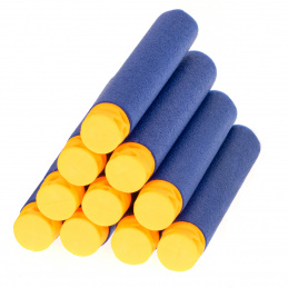 Ersatzpatronen für Nerf-Pistole mit weicher Spitze 7cm 10St
