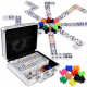 Domino Spiel Mexican Train Metallkoffer GR0630 universal