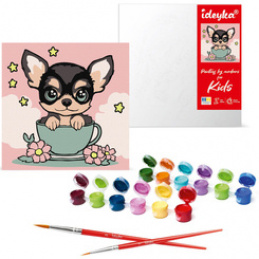 Zestaw malowanie po numerach Słodki szczeniaczek KHO6270 Kids 25x25 AP0051 uniwersalny
