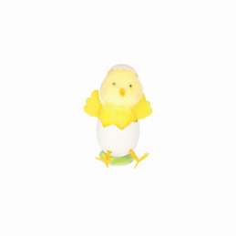 Kurczak materiałowy do postawienia w skorupce wielkanocny