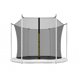Aga Sicherheitsnetz für Trampolin mit Innennetz 180 cm für 6 Stangen Schwarz
