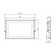 LED reflektor SLIM SMD - 100W - IP65 - 7000Lm - teplá bílá - 3000K