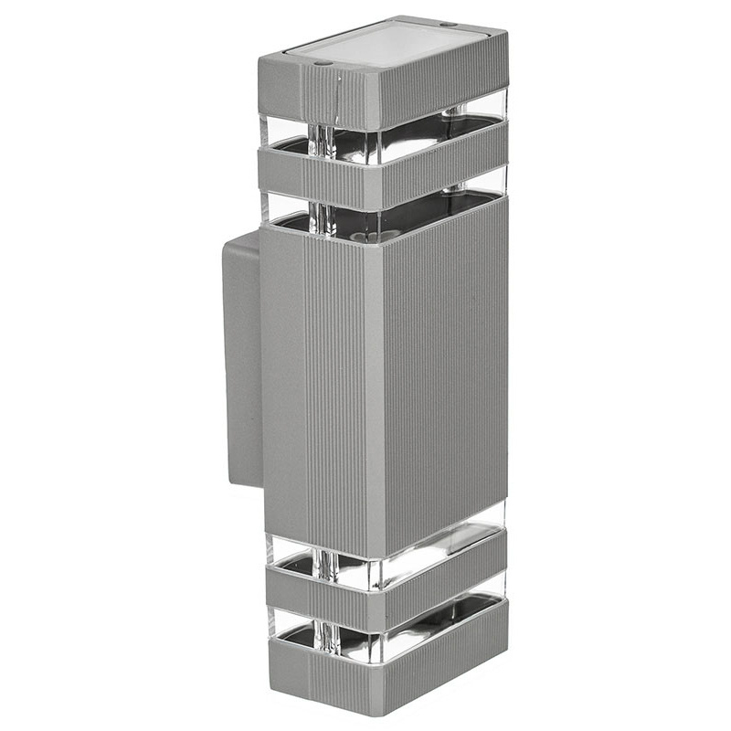 LED-Außenleuchte INEZ LED-Außenwandleuchte silber - 2 x GU10 - 230V